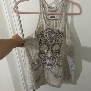 Skull racerback tank size small